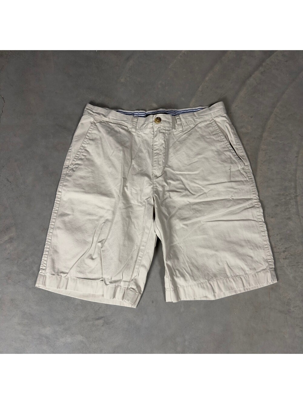 Tommy Hilfiger Chino Shorts Mens 34 Tan Beige Flat Front